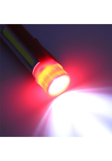 Soulader Pratik Ve Şık Usb Şarjlı Küçük Led Masa Lambası, Gece Çalışma Aydınlatması Kırmızı