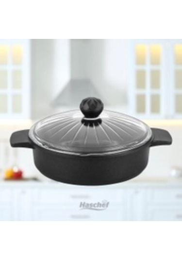 Kristal Basık Tencere - Kristal Tava 26 Cm Siyah