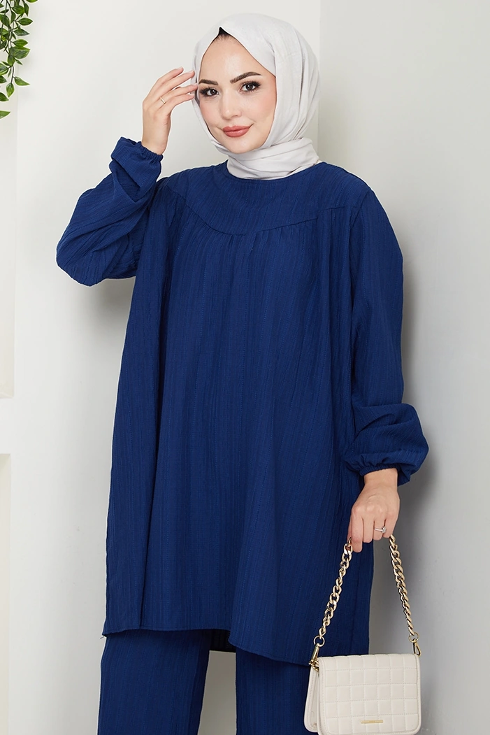 Tunik Pantolon İkili Takım 1606 - Lacivert Lacivert