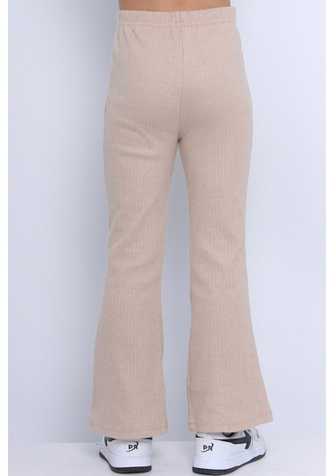 Kız Çocuk Triko Tayt İspanyol Paça D2 Bej