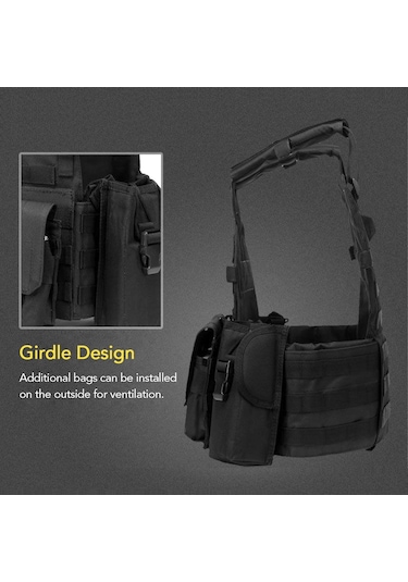 Hallow-hızlı Bırakılan Taktik Yelek Airsoft Combat Molle Plaka Y28122ca