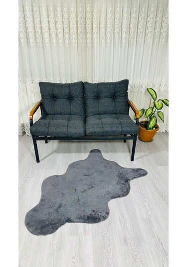 Madame Home Kasımpatı Balkon, Bahçe, Cafe Metal Kanepe Koltuk Takımı 2'li Antrasit