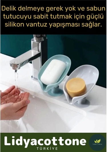 Özel Tasarım Tezgah Üstü Mutfak Banyo Bulaşık Lavabo Vantuzlu Su Tutmaz Giderli Katı Sabunluk Çok Renkli
