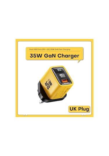 Asometech Gan 35w Hızlı Şarj Cihazı Qc4.0 Pd3.0 Pps İphone Uyumlu 15 Pro Samsung S23 Xiaomi Dedistribütör Garantili