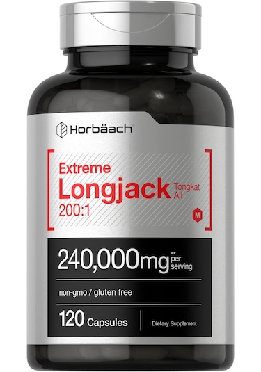 Horbaach Longjack Lj Tongkat Ali Extreme Male Performance 240,000 Mg 120 Caps Aromasız
