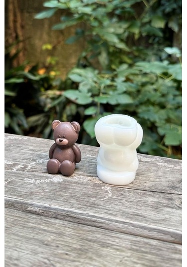 Mini Ayıcık Silikon Mum Kalıbı