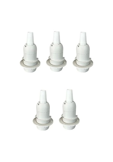 Italyan E14 Duy Mini Duy Bakalit Geçmeli Yarım Diş Beyaz 250v-2a 5 Adet