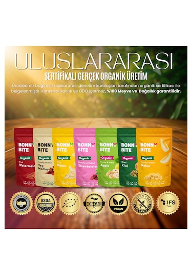 Bonny Bite Kurutulmuş Çıtır Çilek Atıştırmalığı 18 G