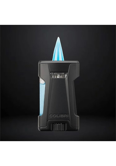 Colibri Rebel Çift Jet Puro Çakmağı Siyah