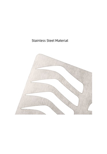 Wezone Stainless Steel Göz Kaşı Ve Dudak Desen Şablonu - Profesyonel Ve Başlangıç Seviyesi İçin Uygun, Tekrarlı Kullanım, Hassas Şekillendirme