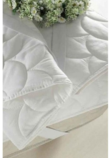 Kapitone Telalı Ped 120x200 Cm Tek Kişilik Alez Beyaz