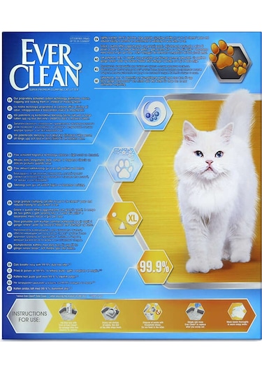 Ever Clean LitterFree Paws İz Bırakmayan Kalın Taneli Topaklaşan Kedi Kumu 10 L