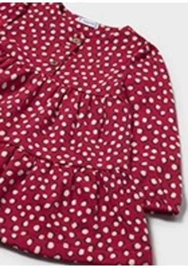 Mayoral 2915 Kız Bebe Kırmızı Elbise Kırmızı