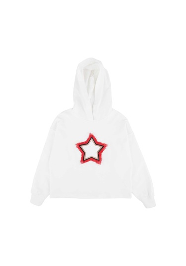 Bestkids Kız Çocuk Kapüşonlu Yıldızlı Sweatshirt 6-14 Yaş 001