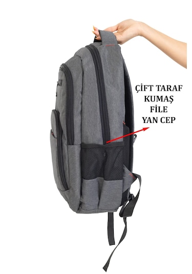 Dada 03 Lise Üniversite Darbe Emici 17 İnç 5 Bölmeli Sırt Çantası