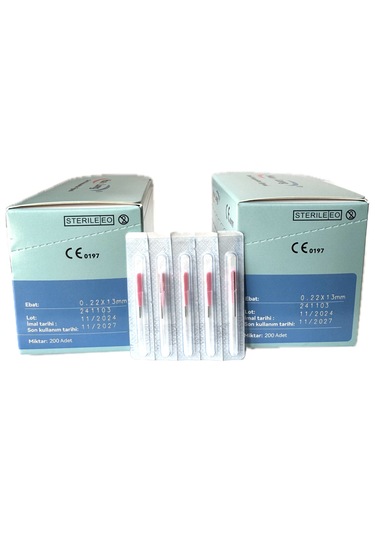 Akupunktur İğnesi Kuru İğne 0.22x13 Mm 200lük Paket 2 Kutu
