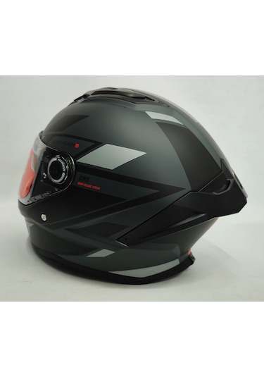 Mt Stinger 2 Zivze C2 V28B Şefaf Vizörlü Kapalı Motosiklet Kaskı Mat Siyah