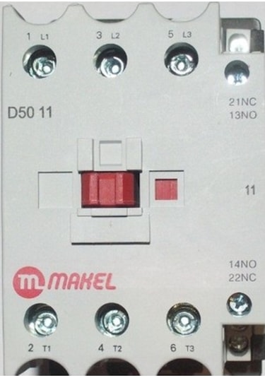 Makel 3p Knc1-5011 Ac Kontaktör 22kw 50a 220volt
