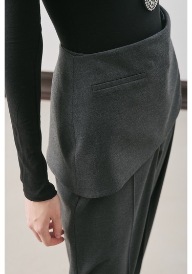 Klasik Kesim Kumaş Pantolon Antrasit Antrasit