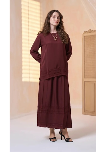 Misswhence Etekli Takım 39010 Bordo