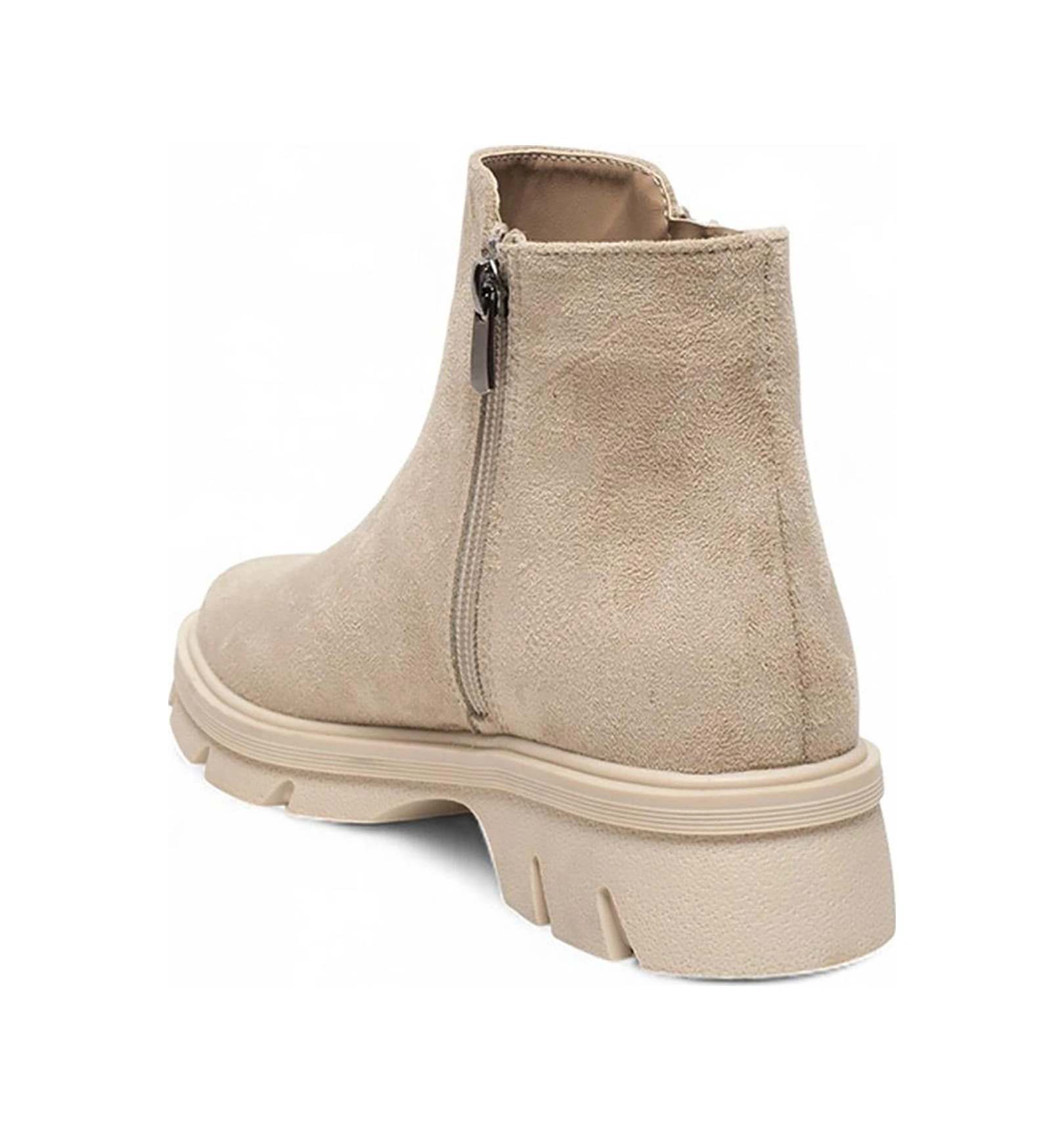 Celira Bej Termal Astar Süet Kadın Bot & Bootie Nsb940 Bej