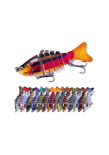 Fochsia 15 Adet Çok Eklemli Yem Balıkçılık Seti Yapay Yem