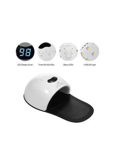 Shineyee Taşınabilir Uv Tırnak Lambası Tırnak Kurutma Makinesi Led Ekran 3 Zamanlayıcı Tırnaklar Ayak Parmakları İçin Hızlı Kuru-421