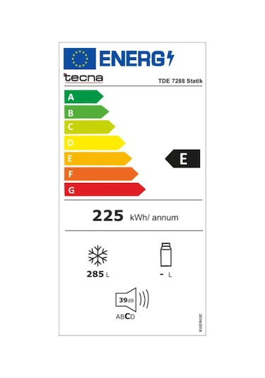 Tecna TDE 7288 Statik Dikey Derin Dondurucu