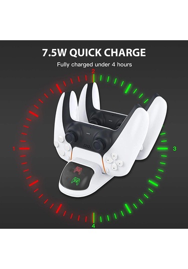 Ps5 Dualsense Kol Şarj Edici Stand Dock Led Göstergeli Tp5-0506b