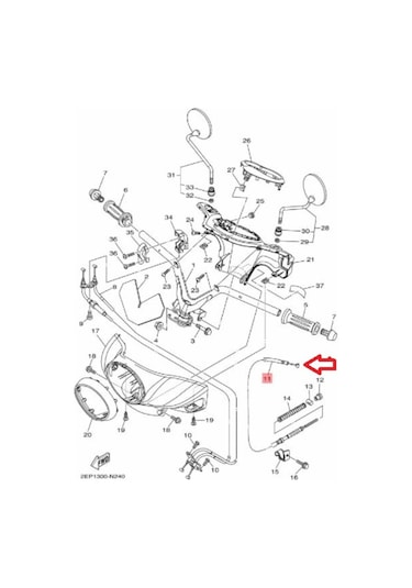 Yamaha Delıght 115 Arka Fren Teli 52B-F6351-00