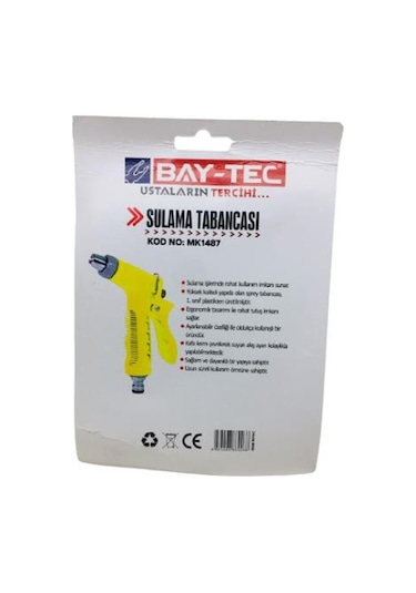 Bay-Tec MK1487 Çiçek Bahçe Sulama Tabancası Plastik Kaplama 1/2"