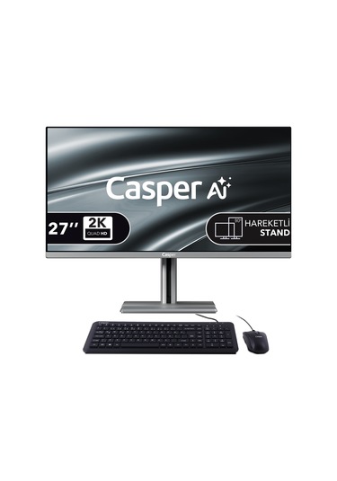 Casper Nirvana A97.255H-DF00R-V-G U7-255H 32 GB 1 TB Nvme SSD 27" W11P AIO Masaüstü Bilgisayar