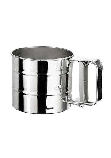 Viatom Paslanmaz Çelik Un Ve Şeker Eleği Elek Gri