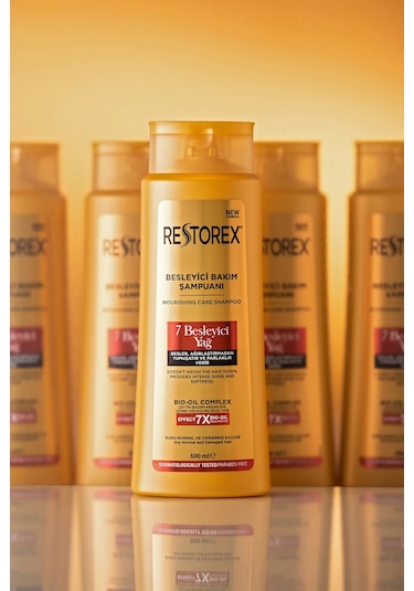 Restorex Besleyici Bakım Şampuanı 500 Ml - 7 Besleyici Yağ Göz Alıcı Parlaklık İpeksi Yumuşaklık