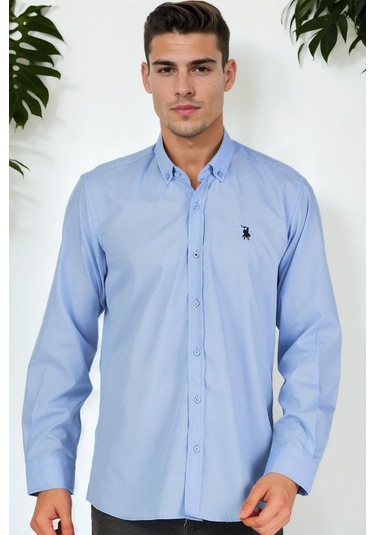 G925 Dewberry Erkek Gömlek-mavi Mavi