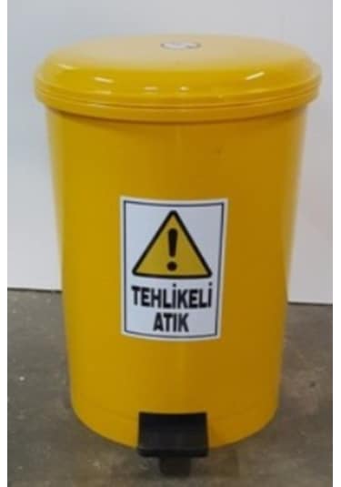Tehlikeli Atık Kovası 40 Lt Pedallı