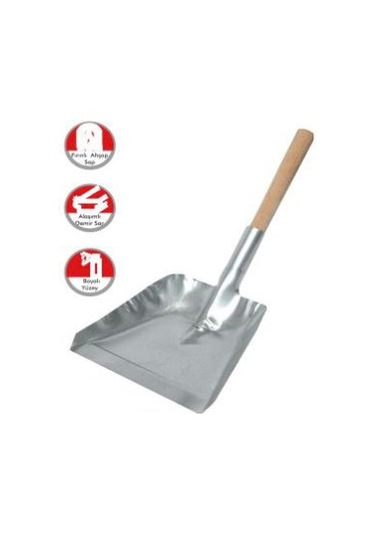 Büro Ev Ofis Yazlık Bahçesi İçin Metal Kürek Temizlik Çöp Küreği