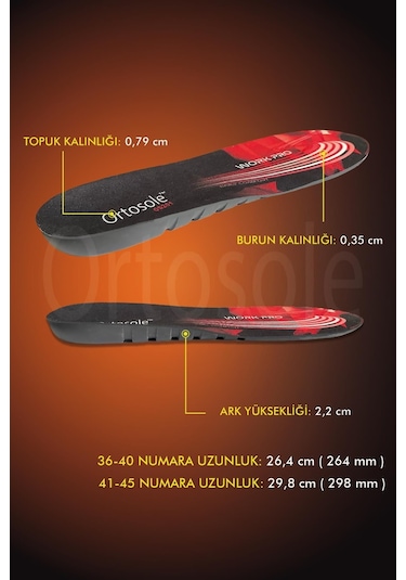 Ortosole Tabanlık - Erkek - Konfor