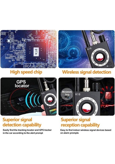 Sones Zs-k18 Gps Takip Gsm Dinleme Cihazı Bulucu Kablosuz Kamera Dedektörü
