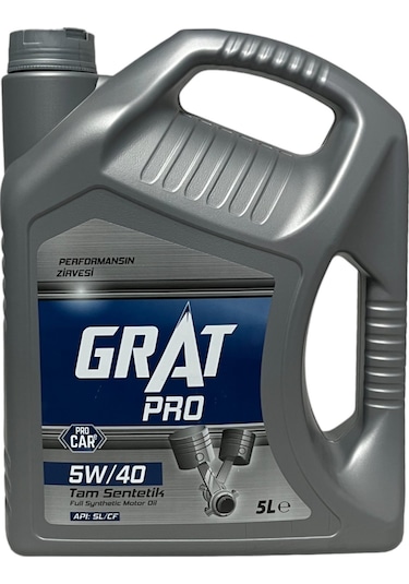 Grat Pro 5W-40 Tam Sentetik Motor Yağı 5 L
