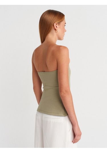 Dilvin 31860 Straplez Top-çağla Çağla