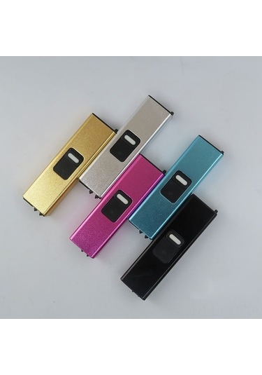 Fortunelane Yeni Pembe Usb Şarjlı Mini Elektronik Çakmak, Rüzgara Dayanıklı Kamp Ve Barbekü Aydınlatma Diğer