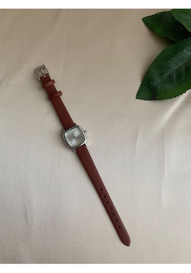 Rub192 25 Mm Rubsey Rubsey Retro Minimal Deri Kordon Kadın Kol Saati Siyah