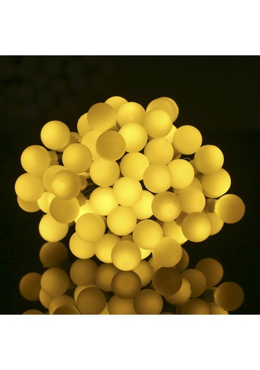 Singree Güneş Enerjili 60 Led Aydınlatma Küreleri - 8 Modlu, Ip44 Su Geçirmez, 8 Metre Sıcak Beyaz