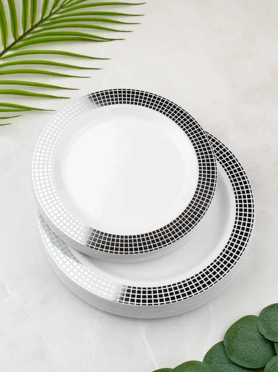 Plastcup 20 Adet Plastik Tek Kullanımlık Tabaklar 189314188 100 adet