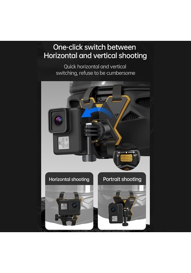 Ximistore9 Motosiklet Kaskı Çene Kayışı: Gopro Manyetik Tabanlı Hareket Kamerası Tutucu, Hızlı Kurulum, Açı Ayarlı, Tüm Kasklara Uyumlu Çok Renkli