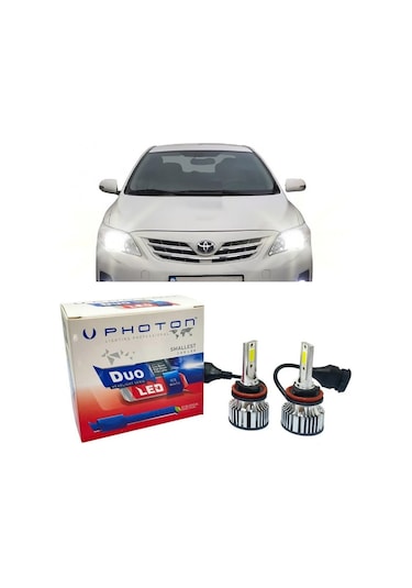 Toyota Corolla E150 Led Xenon Uzun Far Ampulü Hb3 Duo Yeni Seri Beyaz 2007-2013