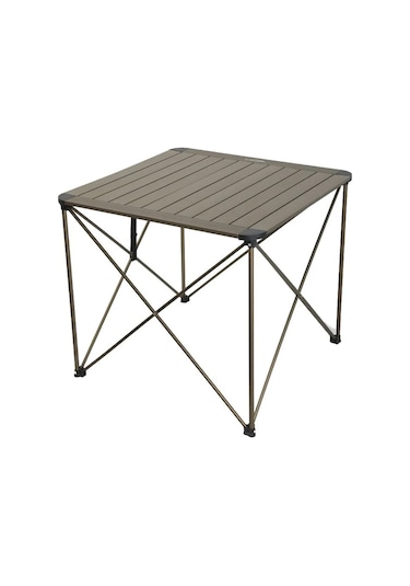 Yek Outdoor Campout Alüminyum Büyük Boy Masa + 2 Campout Fırat Sandalye Set Siyah