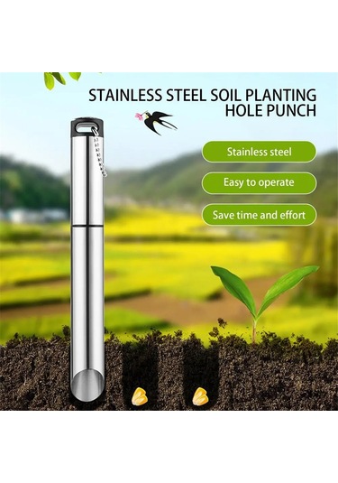 Manuel Bitki Dikim Makinası Metal Bahçe Bitki Dikim Makinası