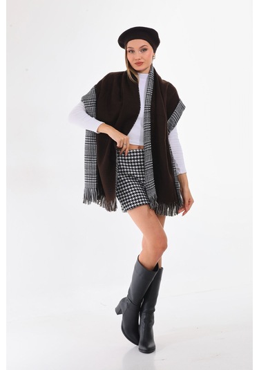 Keçe Ressam Atkı 2.li Set Kahverengi